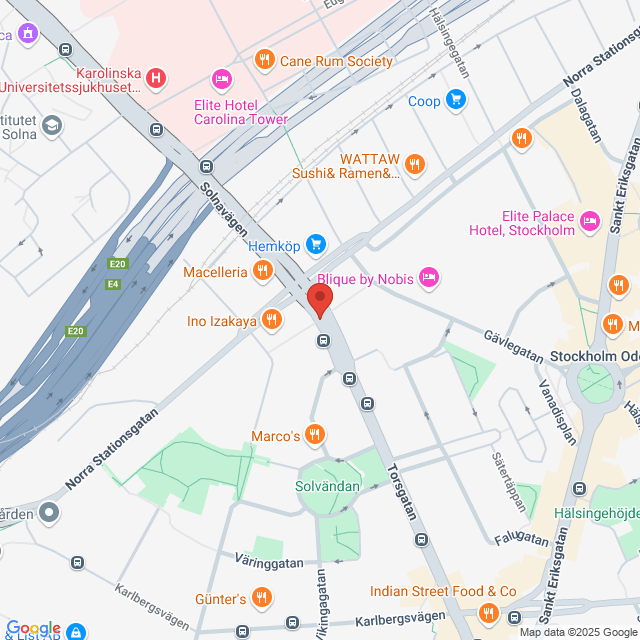 Google Maps: torsplan, stockholm