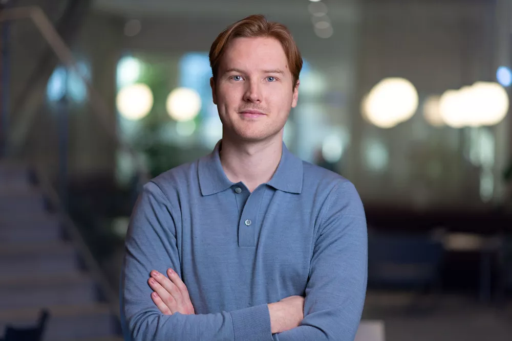 David Grönberg, data scientist. Foto: Elin Andersson
