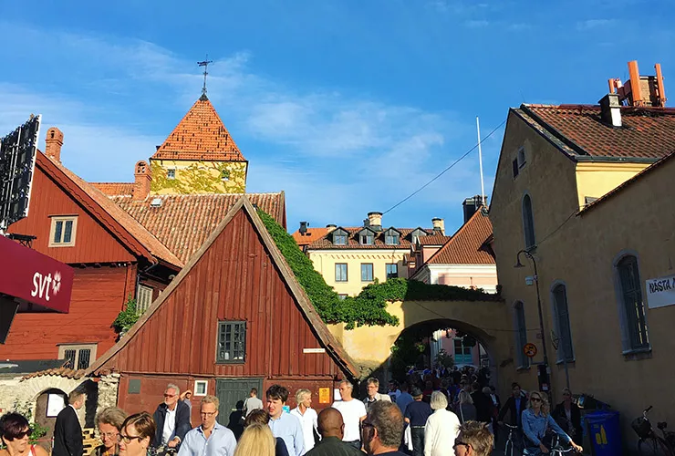 Bild på Visby under Almedalsveckan