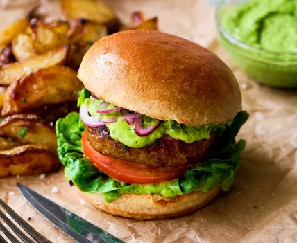 Hamburgare på Nöt & Grönt-färs från Garant