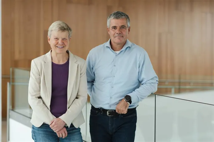 Åsa Domeij tillsammans med Konrad Stralka