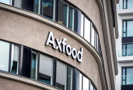 Fasad på Axfoods huvudkontor i Stockholm